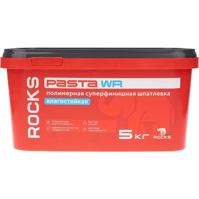 Шпатлевка полимерная суперфинишная влагостойкая ROCKS 5 кг 003