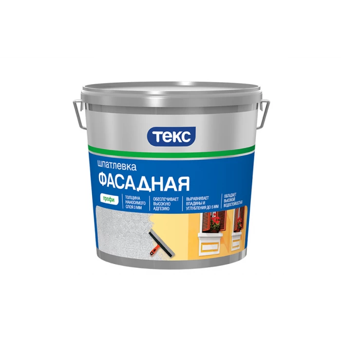 Шпатлевка фасадная ПРОФИ 8 кг ТЕКС 135050