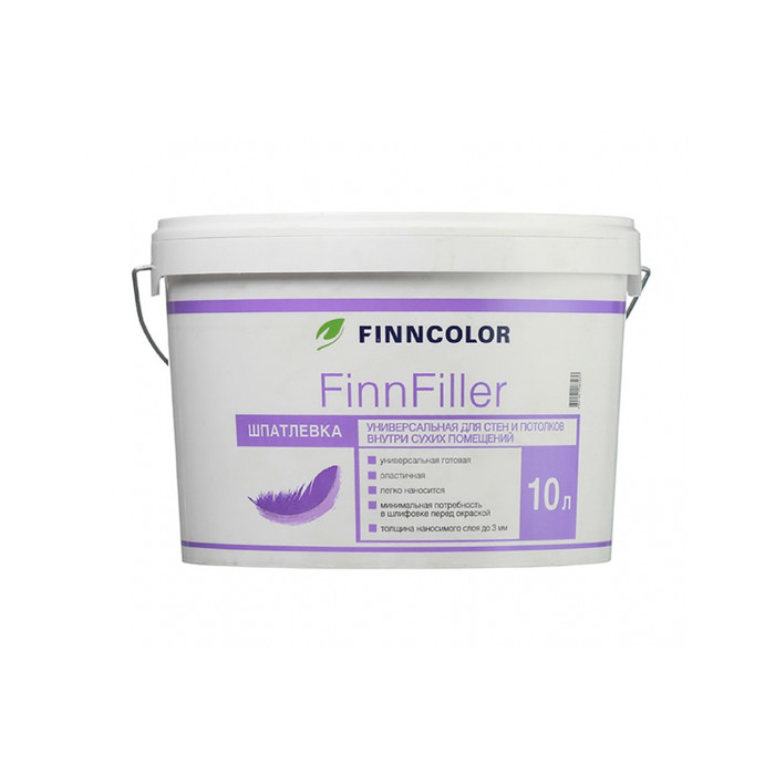 Шпатлевка финишная Finn Filler 10 л TIKKURILA 51464