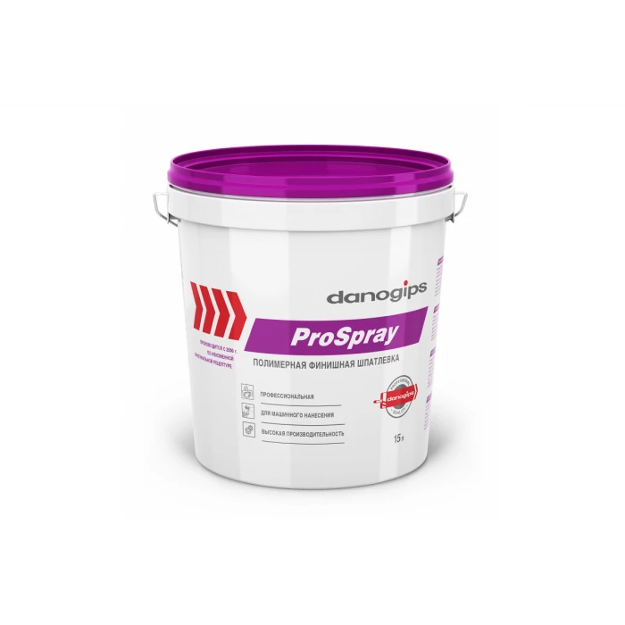 Шпатлевка финишная PROSPRAY (15 л) для машинного нанесения DANOGIPS 629916