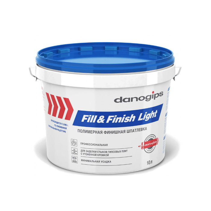 Шпатлевка финишная облегченная FILL&FINISH LIGHT 10 л DANOGIPS 660396