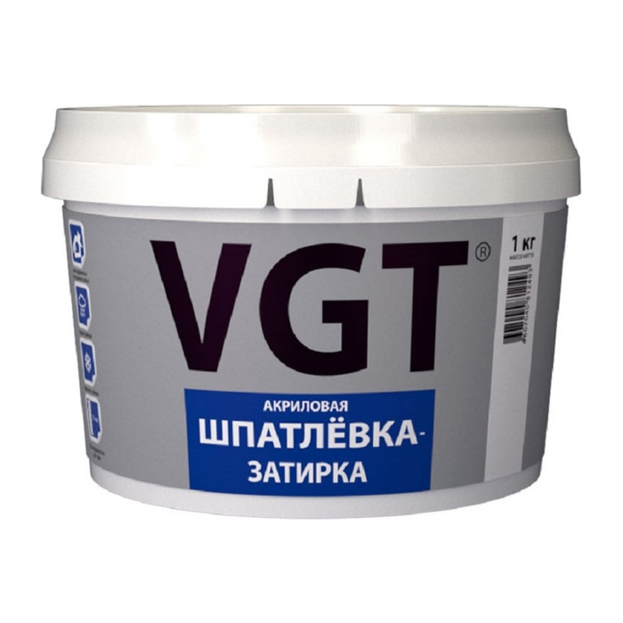 Шпатлёвка-затирка водостойкая, тонкодисперсионная 1 кг VGT 11603106 36470076