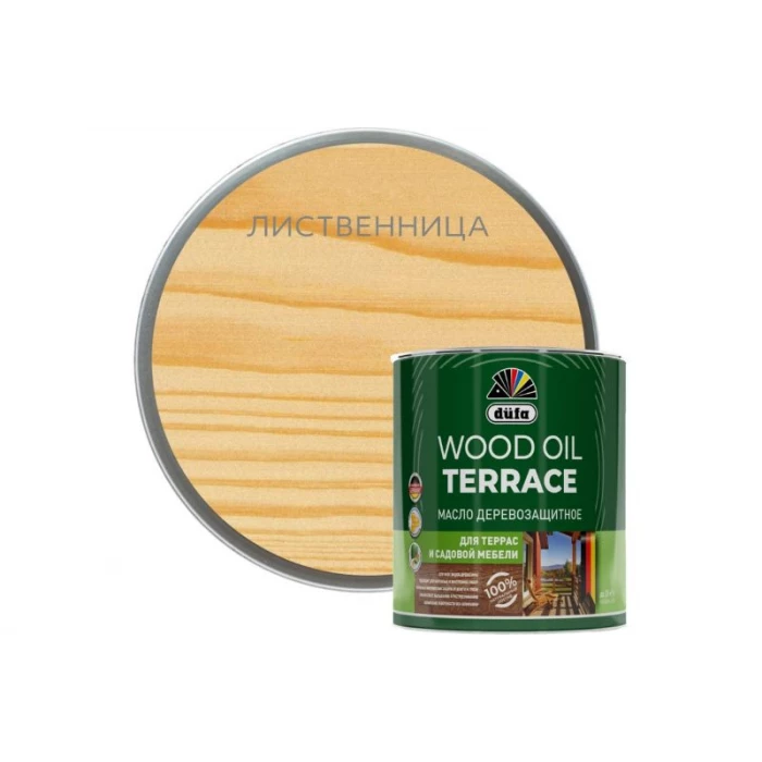 Деревозащитное масло Dufa Wood OIL Terraсe лиственница, 2 л МП00-011138