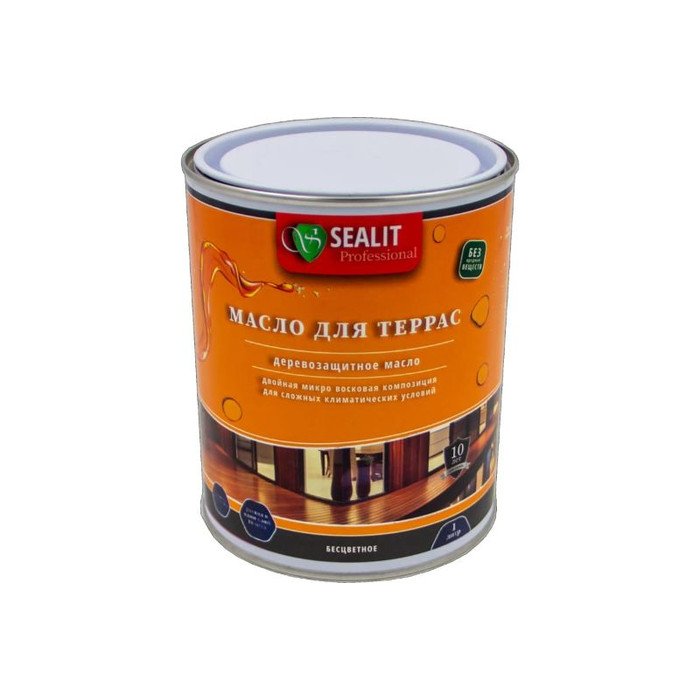 Масло для террас Sealit 10 л, орех 13-12110