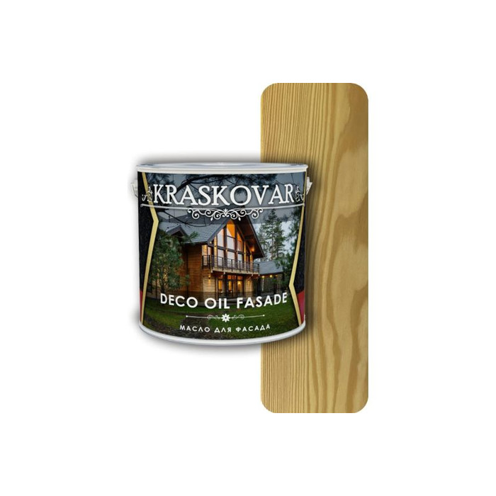 Масло для фасада Kraskovar Deco Oil Fasade Бесцветный 5 л 1167