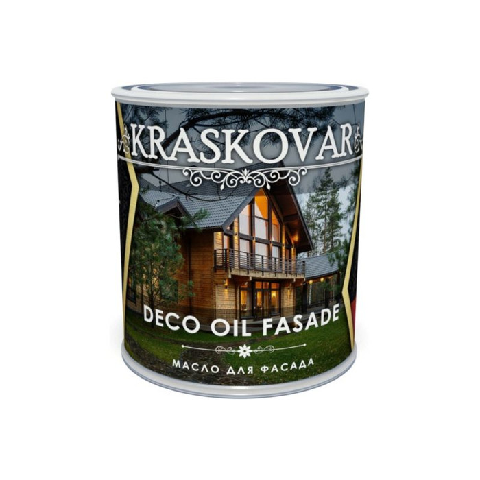 Масло для фасада Kraskovar Deco Oil Fasade Бук 0,75 л 1227 фото 2