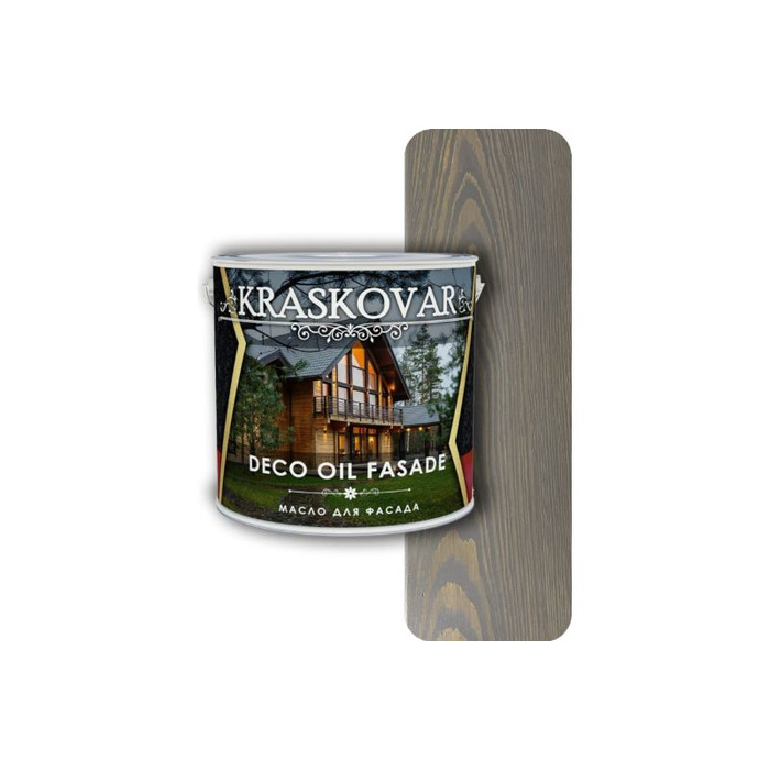 Масло для фасада Kraskovar Deco Oil Fasade Графит 5 л 1170