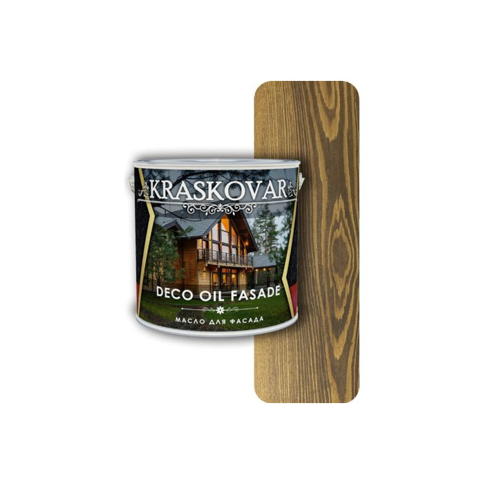 Масло для фасада Kraskovar Deco Oil Fasade Орех 5 л 1173