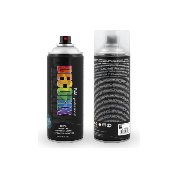 Аэрозольная эмаль Decorix RAL PROFESSIONAL (глянцевая; графитовый серый RAL 7024; 520 мл) 0138-7024 DX
