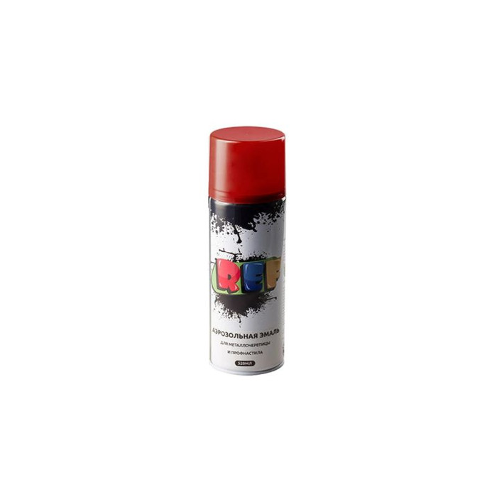 Аэрозольная эмаль для металлочерепицы и профнастила REF винно-красный, RAL 3005
