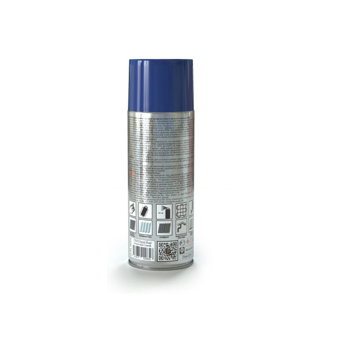 Аэрозольная эмаль для профнастила MONARCA RAL5005 сигнальный синий 75005 фото 8