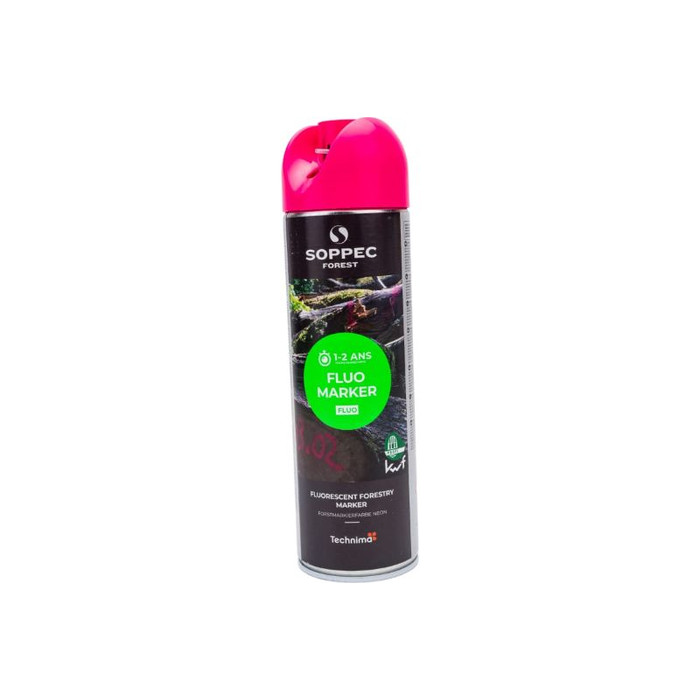 Аэрозольный флуоресцентный маркер Soppec Fluo Marker вишневый 131325