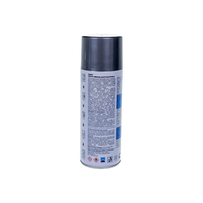 Грунт-эмаль Vixen для пластика, графит матовый RAL 7024, аэрозоль 520 мл VX50101 фото 3