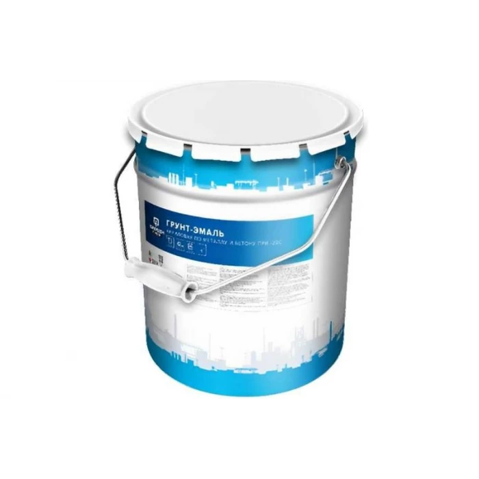 Грунт-эмаль акриловая по металлу и бетону Фарбен RAL 7005, 20 кг 4300009462