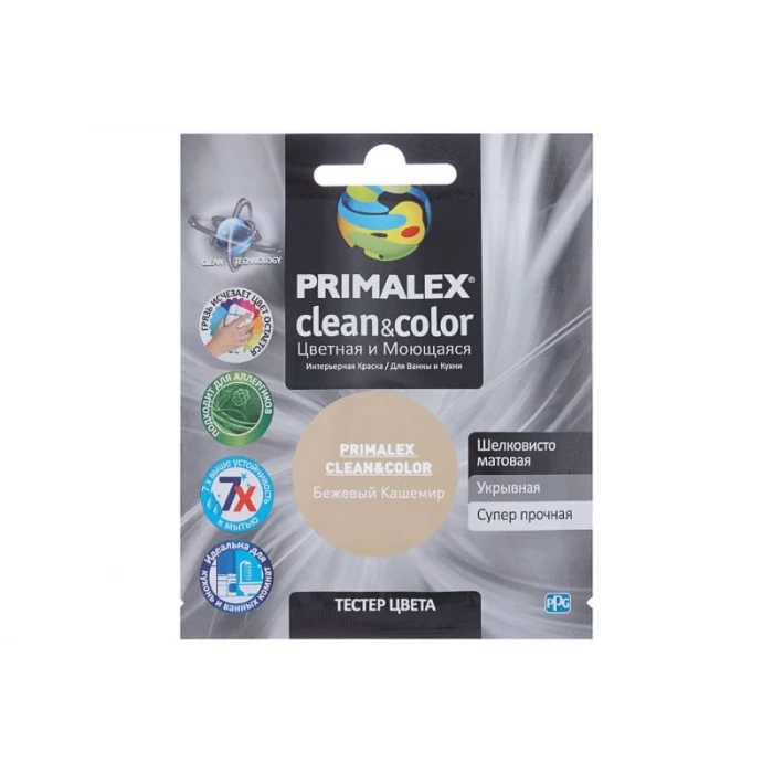Краска PRIMALEX Clean&Color Бежевый Кашемир PMX-CC3