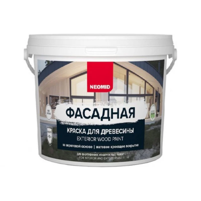 Фасадная краска для древесины Neomid 0,9 л прованские травы Н-КраскаФас-0,9-ПровТрав