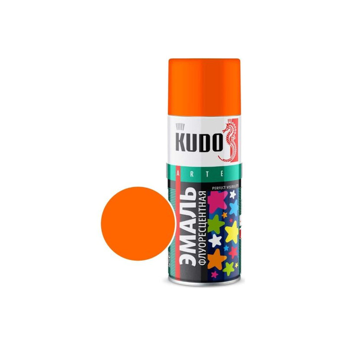 Эмаль флуоресцентная KUDO оранжево-жёлтая KU-1205