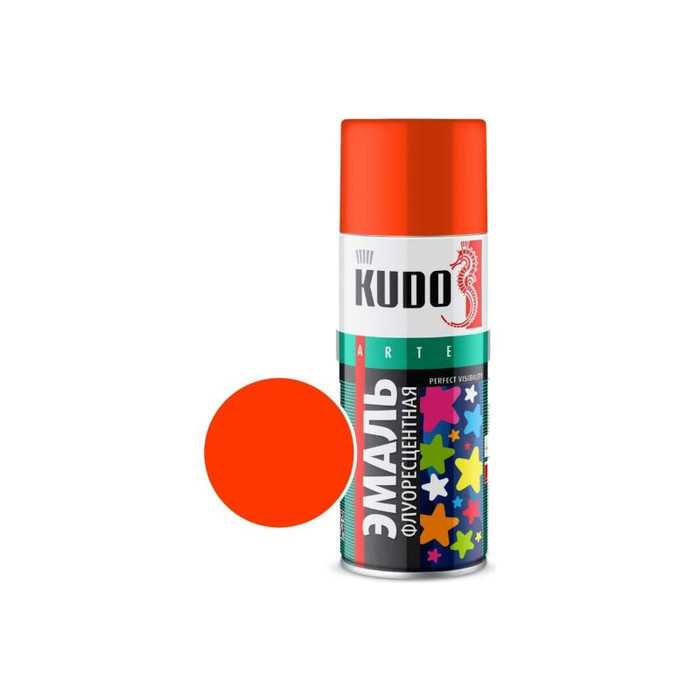 Эмаль флуоресцентная KUDO оранжево-красная KU-1206
