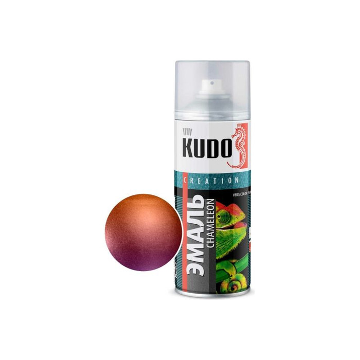 Эмаль декоративная KUDO CHAMELEON Сливовый аромат (оранжевый-красный-фиолетовый) KU-C267-1
