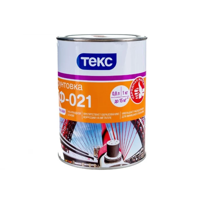 Грунт Текс универсал ГФ-021 красно-коричневый 1 кг 20011