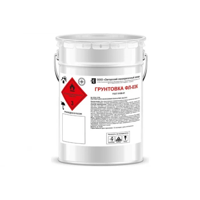 Грунт ЗАГОРСКИЙ ЛАКОКРАСОЧНЫЙ ЗАВОД ФЛ-03К 5 кг ZLK05333