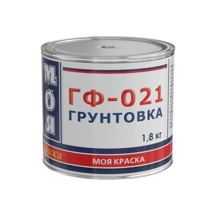 Грунт МОЯ КРАСКА ГФ-021 серый, 1.8 кг 16470