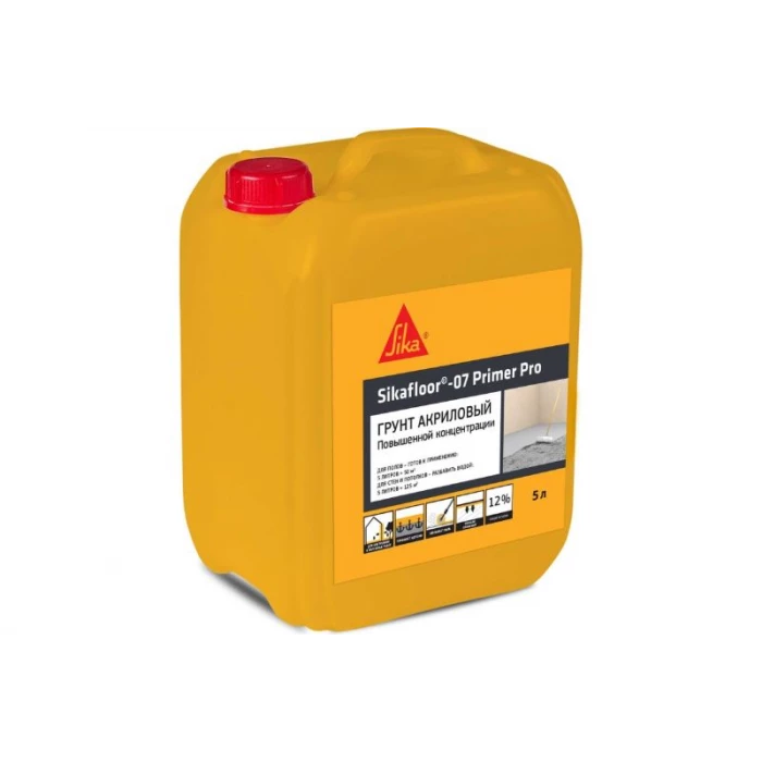 Акриловый грунт для полов SIKA floor-07 Primer Pro канистра, 5 л 592081