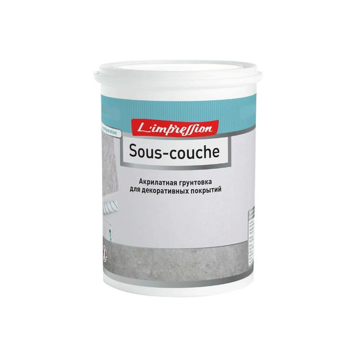 Грунтовка для декоративных покрытий L’impression Sous-couche 2.5 л, пигментированная, цвет 32089 FN81AV514J фото 4