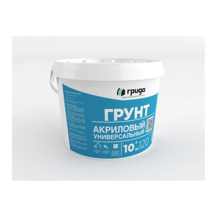 Универсальная проникающая укрепляющая грунтовка ГРИДА PRO, 10 кг, ведро 4804