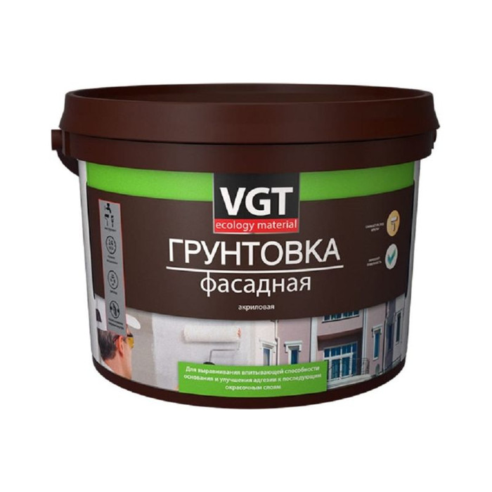 Фасадная грунтовка VGT вд ак 0301 (10 кг) 11612577