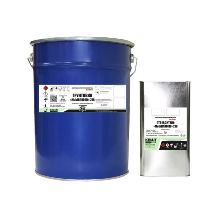 Грунтовка HardMax mobihard пу 216 серо-желтая, комплект 22 кг 4690417102129