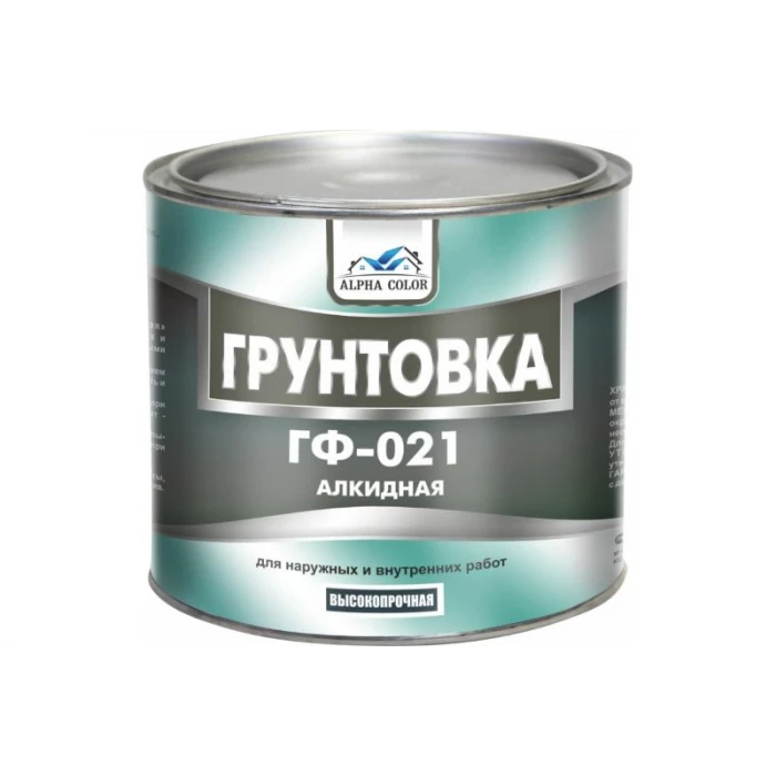 Грунтовка Царицынские краски Alpha Color ГФ-021, серая, 1.9 кг 35116