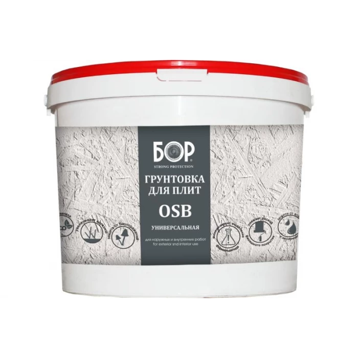 Грунтовка для плит OSB Бор универсальная, ведро 7 кг 4690417096053