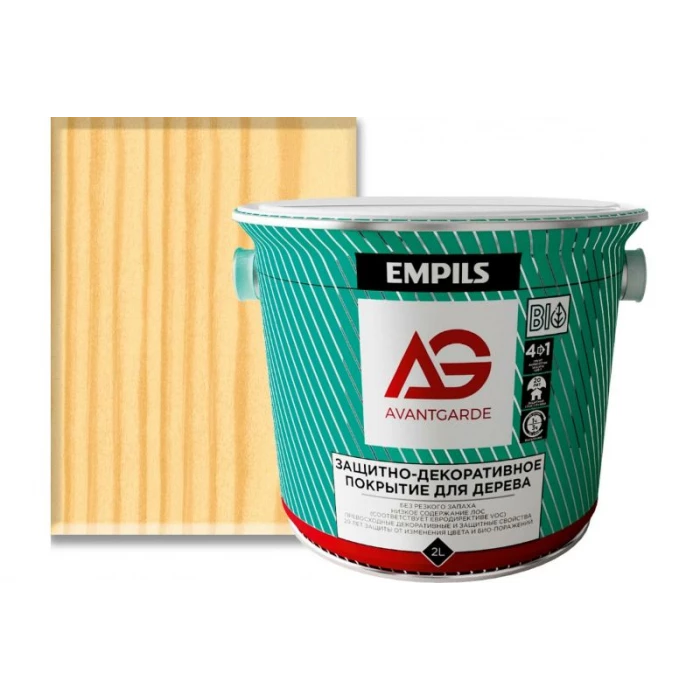 Защитно-декоративное покрытие для дерева Avantgarde бесцветное, 2 л, 2.1 кг 78268