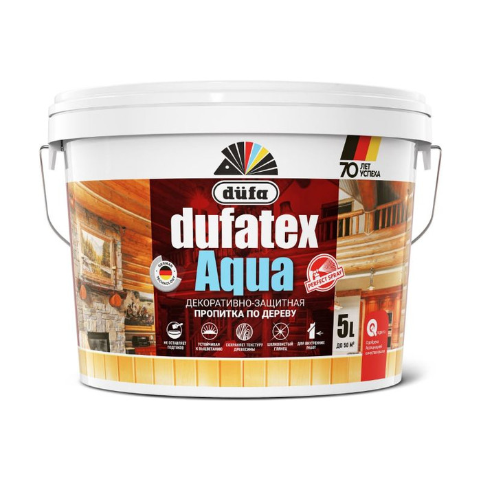 Пропитка Dufa TEX-AQUA бесцветный, 5 л Н0000003846 фото 2