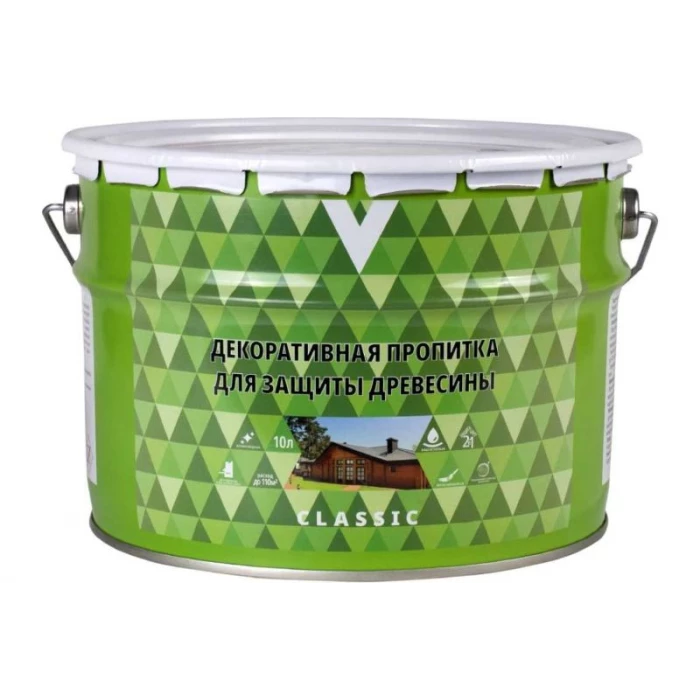 Декоративная пропитка V Classic белая, 10 л 262210