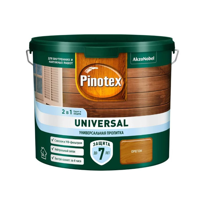 Пропитка 2 в 1 Pinotex UNIVERSAL орегон, 2,5 л 5620688