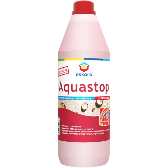 Грунт влагоизолятор Eskaro Aquastop Professional, 1 л